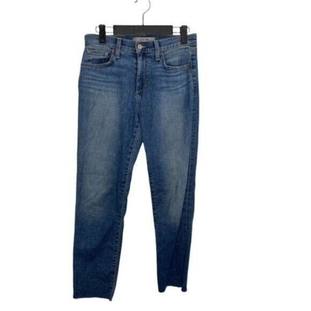 Joes Jeans The Smith Ankle Straight Leg Raw Hem Blue Denim W26